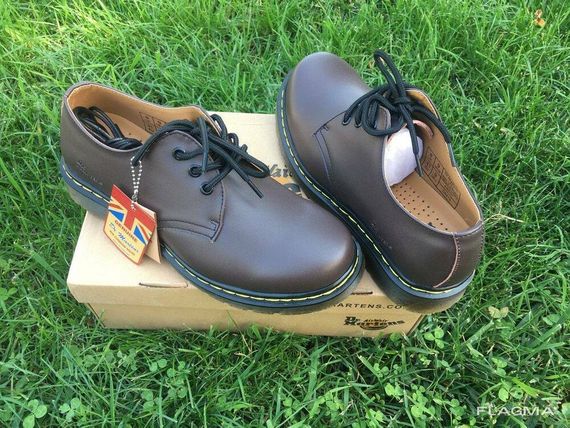 Ботинки полуботинки туфли Dr. Martens 1461 (Коричневые) Размер 41 42 43 45 | Зображення 5