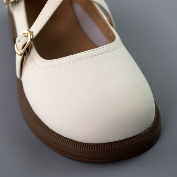 Туфлі жіночі 591720 Бежеві 36 37 38 39 40 | Зображення 3