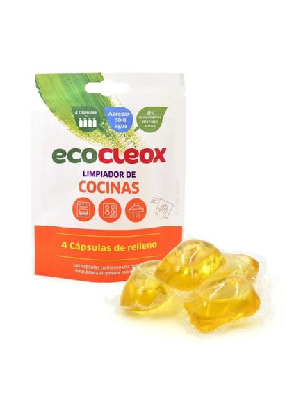 Спрей для чистки кухни Cleox ECO 500 мл + 2 запаски в капсуле | Зображення 1