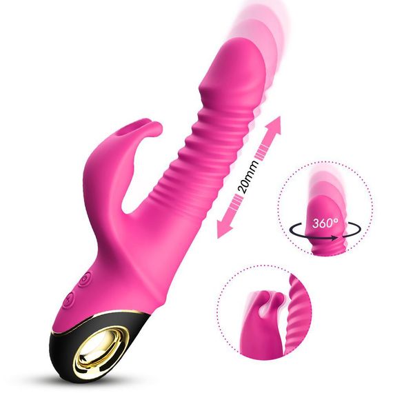 Вібратор - Thrusting Vibrator Zing Pink Sex Aura | Зображення 1