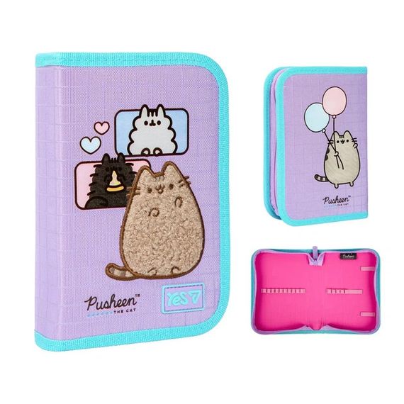 Пенал твердий одинарний без клапана YES HP-02 Pusheen Summer 533720 3х13х21 см