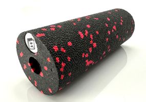 Масажний ролик EasyFit EPP 15х5 см чорний-червоний (EF-2041-R)