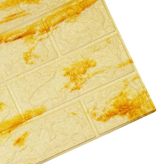Декоративная 3D панель Supretto гибкая стеновая 10 шт., бело-коричневый (CZ2771340002) | Зображення 1