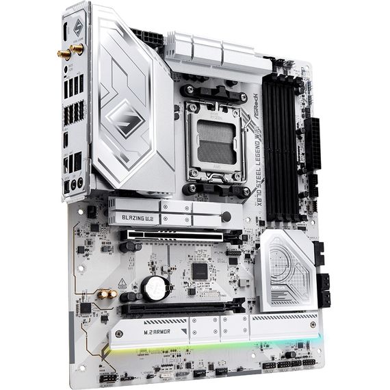 ASRock X870 STEEL LEGEND WIFI (AM5/X870, 4*DDR5, 2xPCIex16, HDMI/USB4, 4xSATA, 3xM.2, 2.5GLan, ATX) | Зображення 5