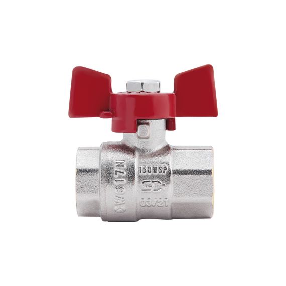 Кран кульовий SD Plus 3/4" ВР для води (метелик) SD602NW20PN40 | Зображення 1