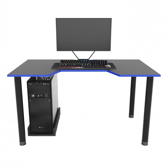 Стол компьютерный ZEUS GAMER-3 черныйсиний | Зображення 2