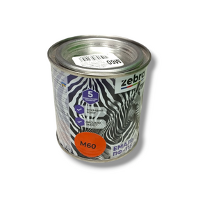 Емаль алкідна пф-115 універсальна 0,25 кг zebra master 1260 м60 помаранчевий