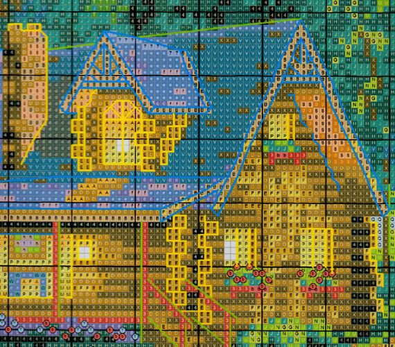 Набір для вишивання за нанесеною схемою "Leisure hut". AIDA 14CT printed 61*48 см | Зображення 2