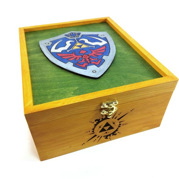 Ящик з кришкою The Legend of Zelda Щит 24,5х19,5х10,8 см  Майстерня містера Томаса Дерево Лак | Зображення 2