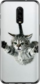 Чехол на OnePlus 6T Летящий котёнок "2322u-1587-17620"