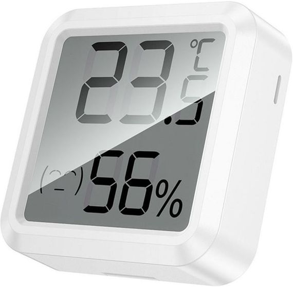 Термогігрометр HOCO HX40 з LCD дисплеєм, вимірюванням температури та вологості - White