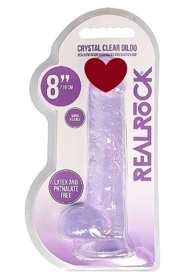 Фалоімітатор - Realrock Dildo 8" Purple Sex Aura