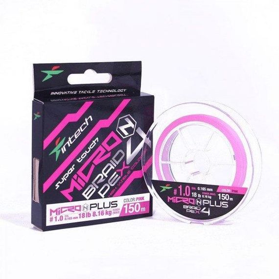 Шнур плетеный Intech MicroN Plus PE X4 150m (1.5 (28lb / 12.70kg))