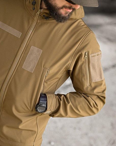 Тактичний костюм софтшел sofftshel AURA койот ПП7821 | Зображення 5