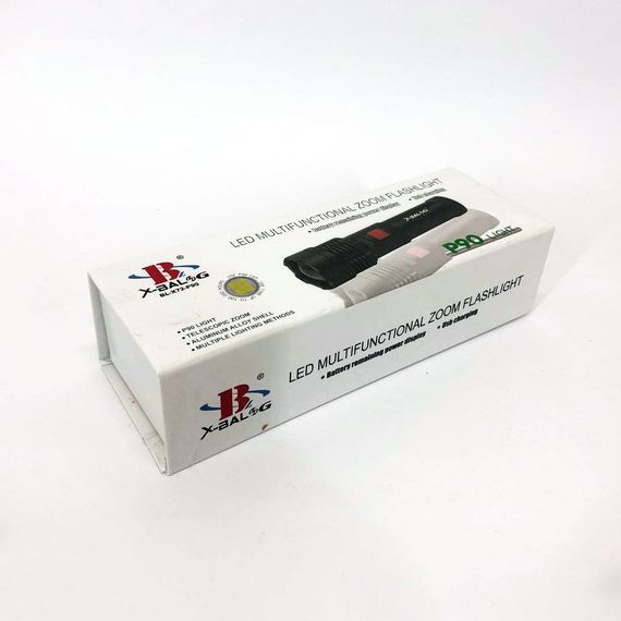 Фонарь ручной батарей X-Balog, Лед фонарик с зарядкой, Переносной ручной мощный фонарь QX-37 | Зображення 5