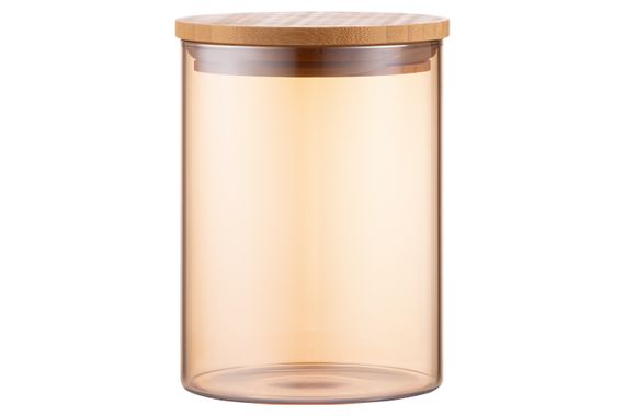 Банка для зберігання ARDESTO Golden Moon, 540мл, скло, бамбук, кругла, золотистий (AR1354BLRG) | Зображення 2