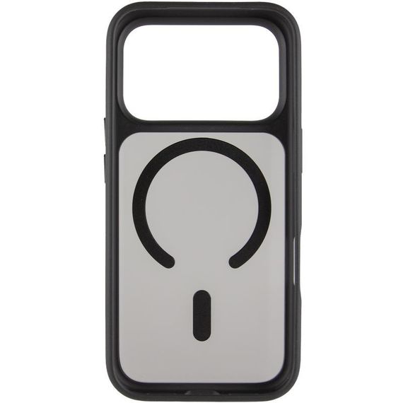TPU+PC чохол Metal Buttons with MagSafe для Apple iPhone 17 Pro (6.3") Чорний / Black | Зображення 2