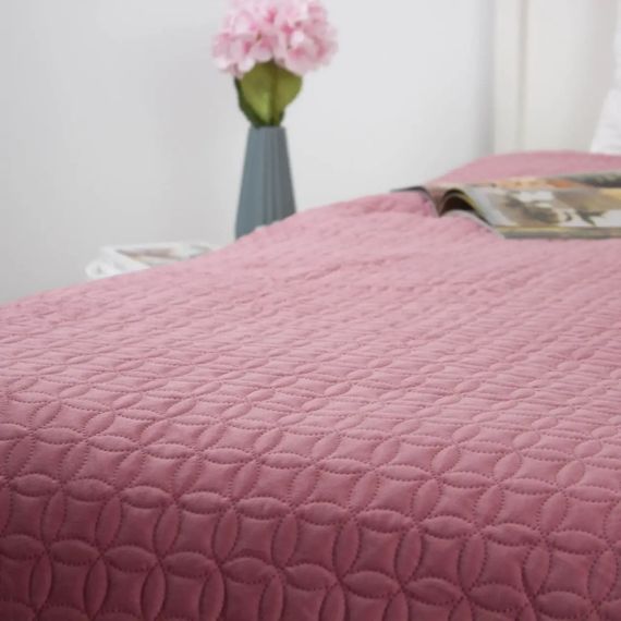 Покрывало полуторное ТЕП Velour Мозаика 4-00515_36233 150х210 см пыльная роза | Зображення 3