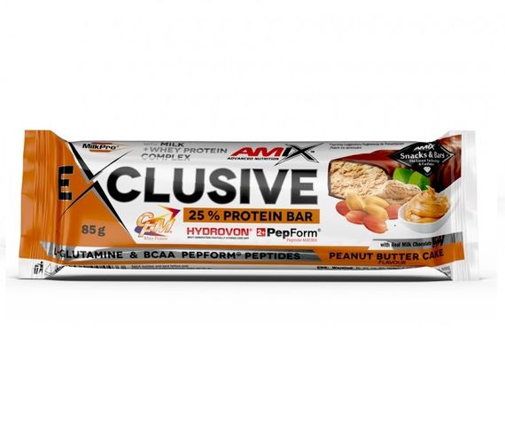 Протеїновий батончик Amix Nutrition Exclusive Protein Bar 85 g Peanut Butter Cake
