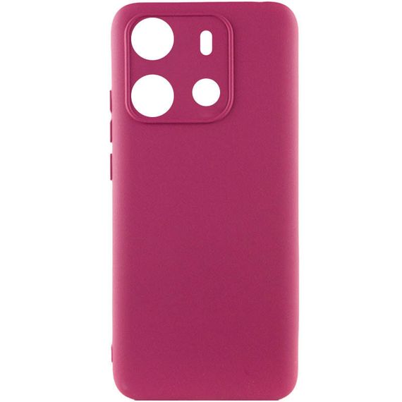 Чехол Silicone Cover Lakshmi Full Camera (A) для Tecno Spark Go 2023 Бордовый / Marsala