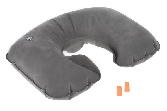 Подушка надувная, Wenger Inflatable Neck Pillow, серая (604585)