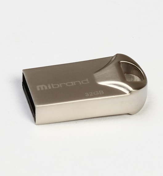 Флешка 32 Гб USB 2.0 срібний Hawk Mibrand