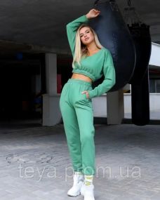 Спортивний костюм для жінок колір хакі розмір XL FI_001965