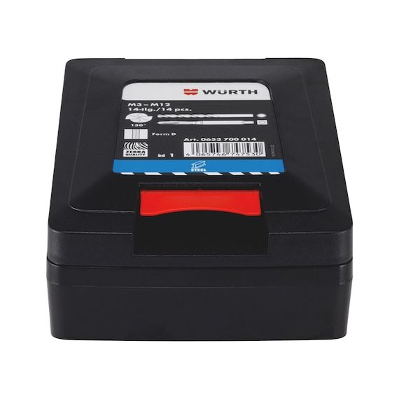 Набір свердел та мітчиків машинних для наскрізних отворів, BLUE, HSCo, 14 шт. | Зображення 5