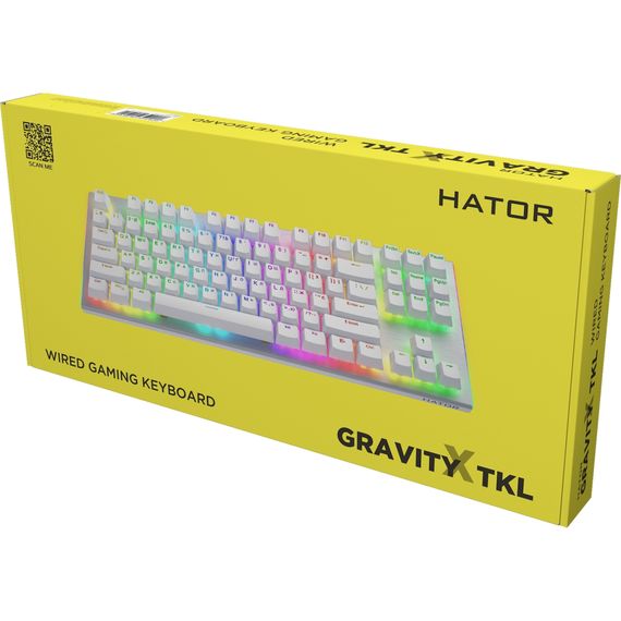 Клавіатура Hator Gravity X TKL Orange USB White (HTK551UA) | Зображення 9