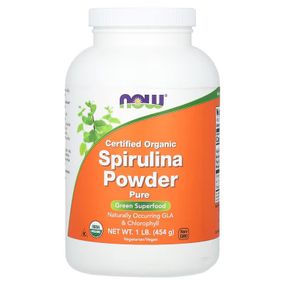 Порошок спіруліни NOW Certified Organic Spirulina Powder, 454 g