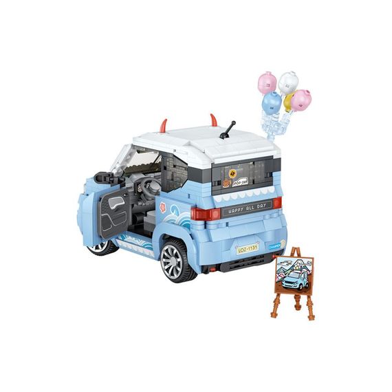 Конструктор LOZ mini Автомобіль MINI блакитний (1131) | Зображення 1