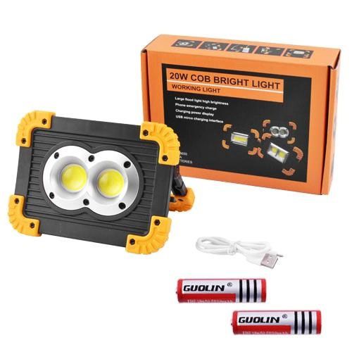 Аккумуляторная светодиодная лампа X-Balog L802-20W-2COB+1W | Фонарь IQ-503 светодиодный прожектор | Зображення 6