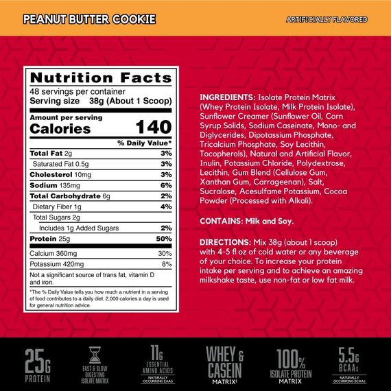 Протеїн BSN Syntha-6 Isolate 1.8 kg (PEANUT BUTTER COOKIE) | Зображення 1