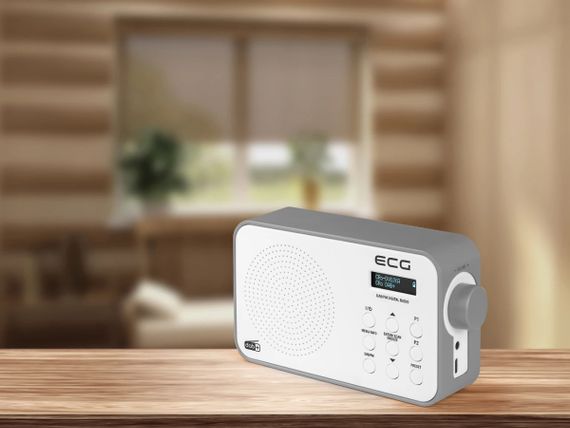 Радиоприемник EСG RD-110-DAB-White 16х5.6х9.6 см белый | Зображення 3