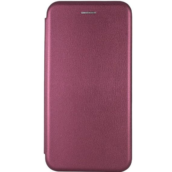 Кожаный чехол-книжка Classy для Samsung Galaxy A06 Бордовый