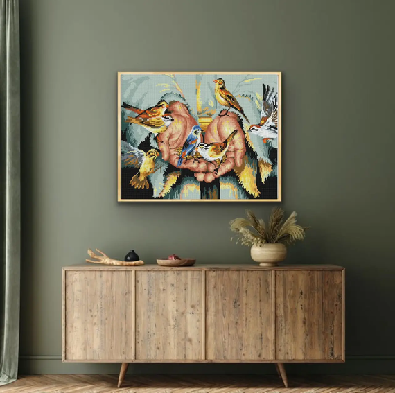Алмазна мозаїка Ікона В руках Бога 40х50 см ColorArt SP115 | Зображення 3