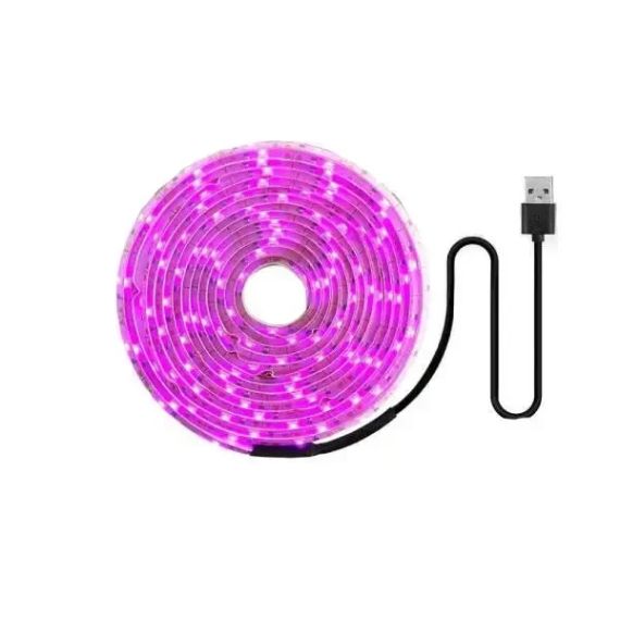 Світлодіодна Фітолента для кімнатних рослин з 5V USB 2835 Фітолампа повний спектр від GrowLight 3 Метра