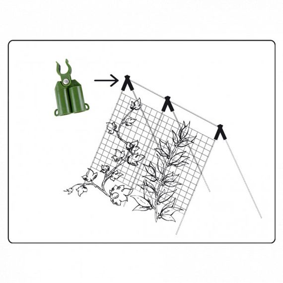 З'єднувач Bradas кутовий регульований для садових опор 11 мм 4 шт TYLS11/4 | Зображення 2