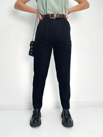 Жіночі класичні укорочені штани зі стрілками внизу звужені розмір 48 колір чорний  GF1704 | Зображення 6