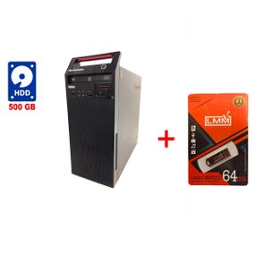 ПК Lenovo ThinkCentre E73 Tower / Intel Core i3-4170 (2 (4) ядра по 3.7 GHz) / 4 GB DDR3 / 500 GB HDD / Intel HD Graphics 4400 / DVD-RW б/в + Подарунок Флеш-накопичувач USB 64 GB