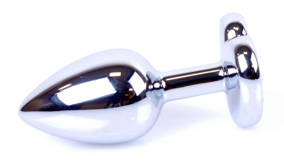 Анальная пробка Boss Series - Jewellery Silver Heart PLUG Red S, BS6400046 sexstyle | Зображення 4
