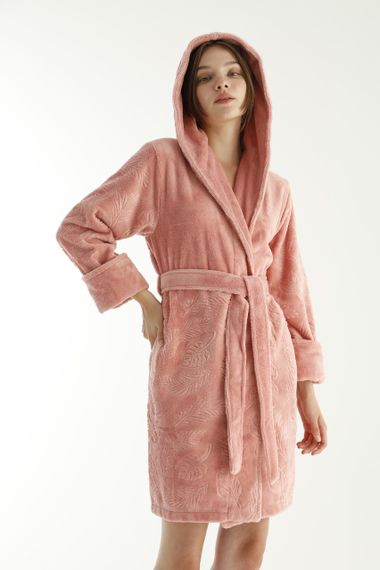 Жіночий халат Nusa 8665 Пудровий, XL | Зображення 5