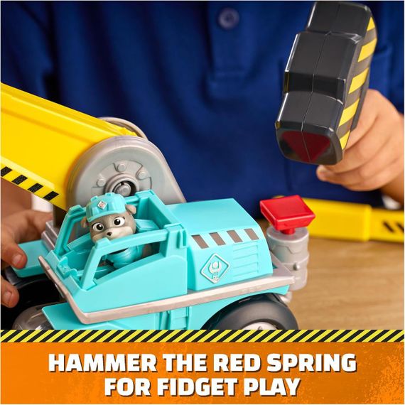Строительная машина с фигуркой Rubble & Crew Motor Mega Hammer Щенячий патруль Крепыш и команда | Зображення 5