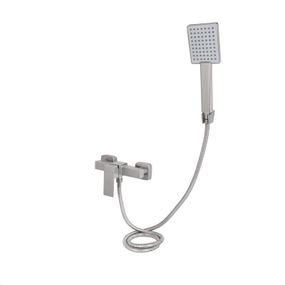 Змішувач для душу Lidz Kubis 010 (з душовим гарнітуром) (k35) LDKUB010NKS28535 Nickel
