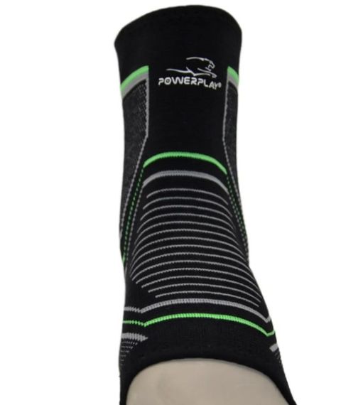 Бандажі на гомілкостоп PowerPlay 4100 Чорні L/XL (пара) (PP_4100_L/XL_Black) | Зображення 2