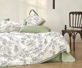 Комплект постільної білизни Soho Євро Elle 200х230 см Sintra Olive