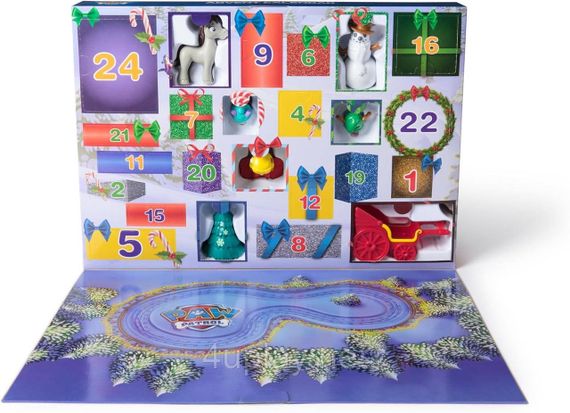 Адвент календарь Щенячий патруль 2024 Paw Patrol Advent Calendar Подарочный праздничный набор | Зображення 5