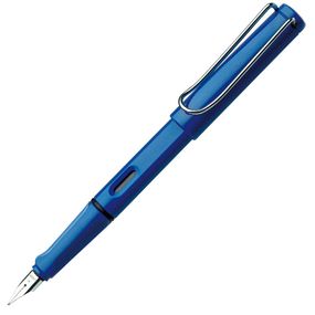 Перьевая ручка Lamy Safari, корпус синий, экстра-тонкое (EF)