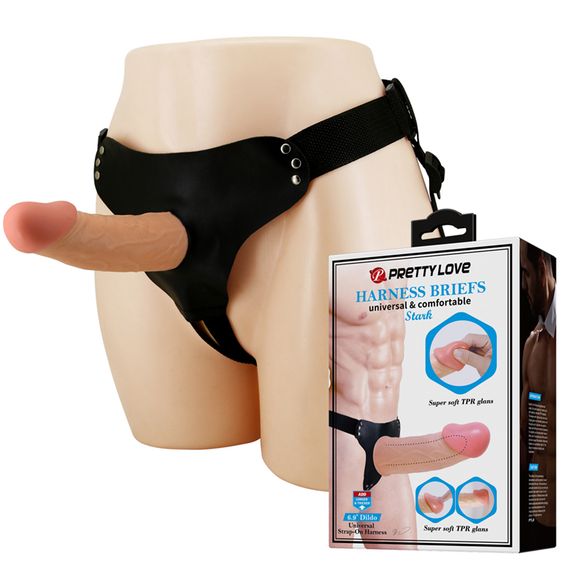 Страпон - Pretty Love Harness Briefs Stark