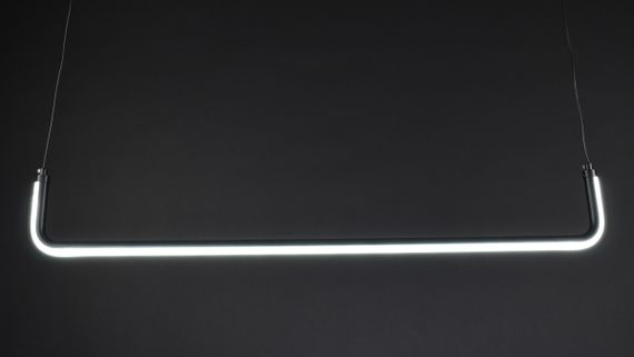 Люстра світлодіодна підвісна LED світильник для квартири на стелю лед 27323 Чорний 20-150х12х92 см. | Зображення 4